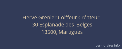 Hervé Grenier Coiffeur Créateur