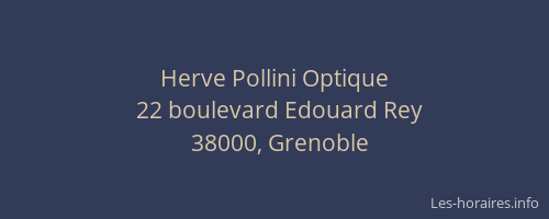 Herve Pollini Optique