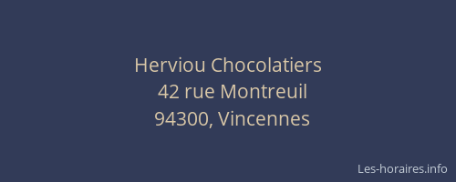 Herviou Chocolatiers