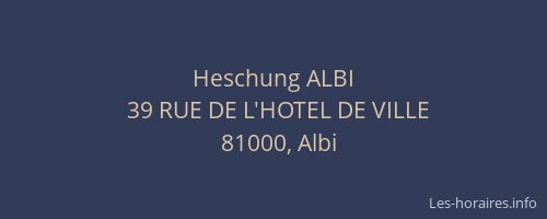 Heschung ALBI