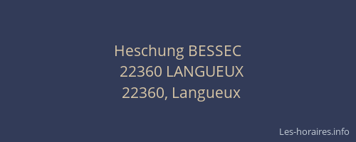 Heschung BESSEC