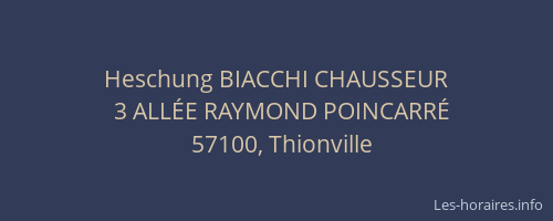 Heschung BIACCHI CHAUSSEUR