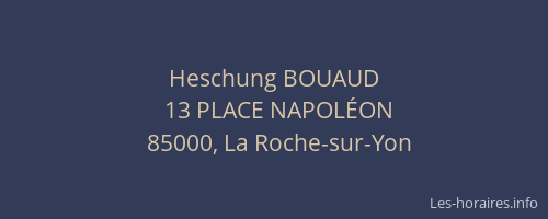 Heschung BOUAUD
