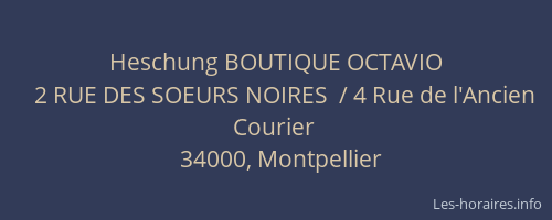 Heschung BOUTIQUE OCTAVIO