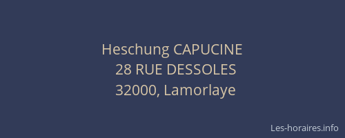 Heschung CAPUCINE