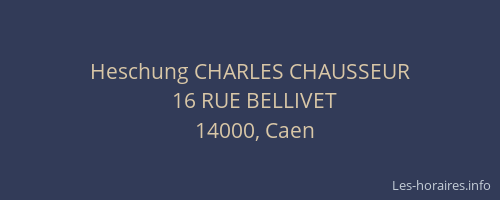 Heschung CHARLES CHAUSSEUR