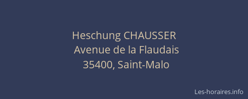 Heschung CHAUSSER