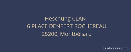 Heschung CLAN
