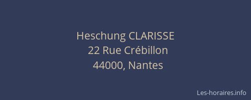 Heschung CLARISSE