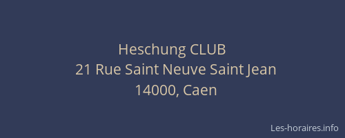 Heschung CLUB