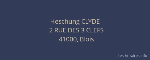 Heschung CLYDE
