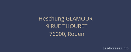 Heschung GLAMOUR