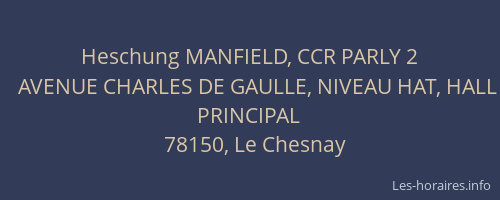 Heschung MANFIELD, CCR PARLY 2