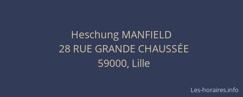 Heschung MANFIELD