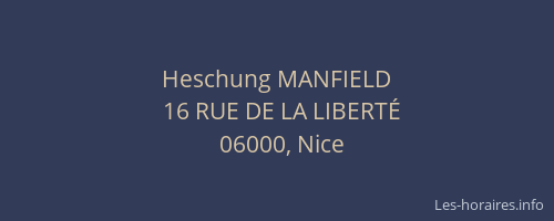 Heschung MANFIELD