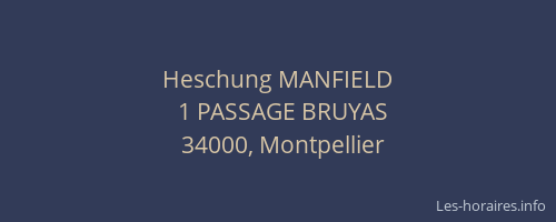 Heschung MANFIELD