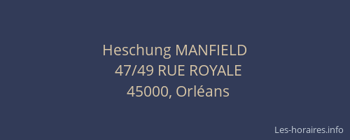 Heschung MANFIELD