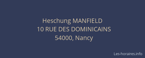 Heschung MANFIELD