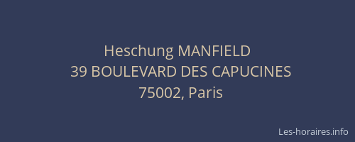 Heschung MANFIELD