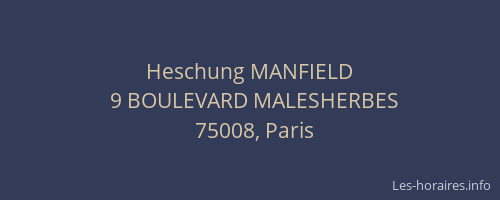 Heschung MANFIELD