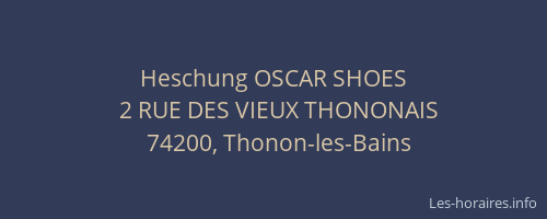 Heschung OSCAR SHOES