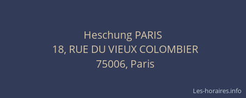 Heschung PARIS