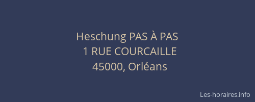 Heschung PAS À PAS
