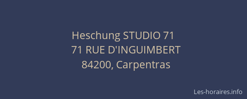 Heschung STUDIO 71
