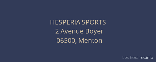 HESPERIA SPORTS