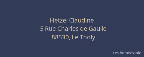Hetzel Claudine