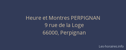 Heure et Montres PERPIGNAN