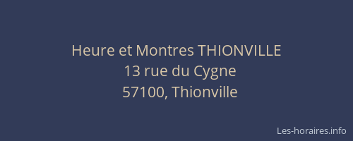 Heure et Montres THIONVILLE