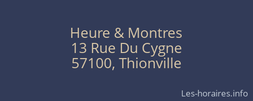 Heure & Montres