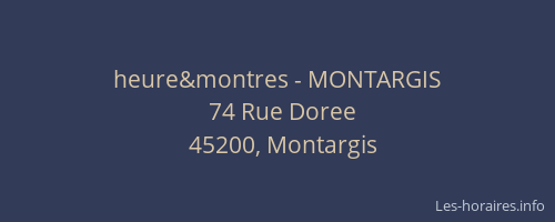 heure&montres - MONTARGIS