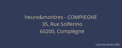 heure&montres - COMPIEGNE