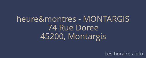 heure&montres - MONTARGIS