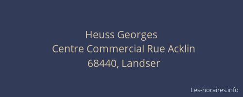 Heuss Georges