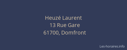 Heuzé Laurent