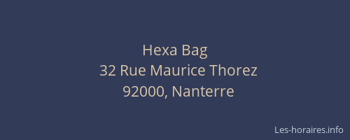Hexa Bag