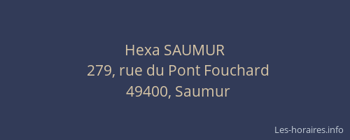 Hexa SAUMUR