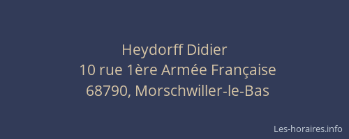 Heydorff Didier