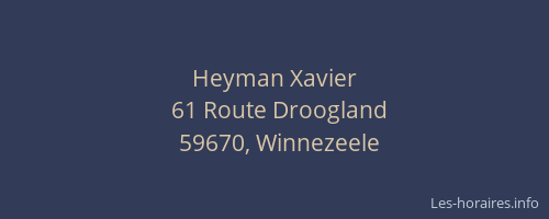 Heyman Xavier
