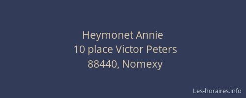 Heymonet Annie