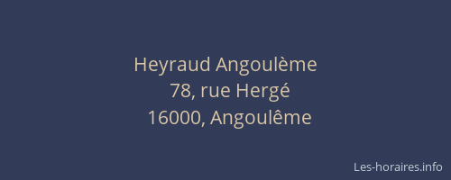 Heyraud Angoulème