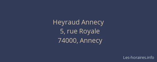 Heyraud Annecy