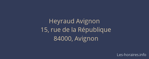 Heyraud Avignon