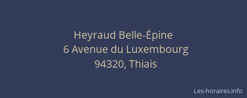 Heyraud Belle-Épine