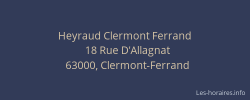 Heyraud Clermont Ferrand