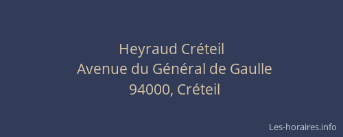 Heyraud Cr&eacute;teil