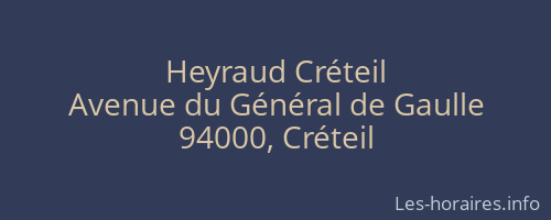 Heyraud Créteil